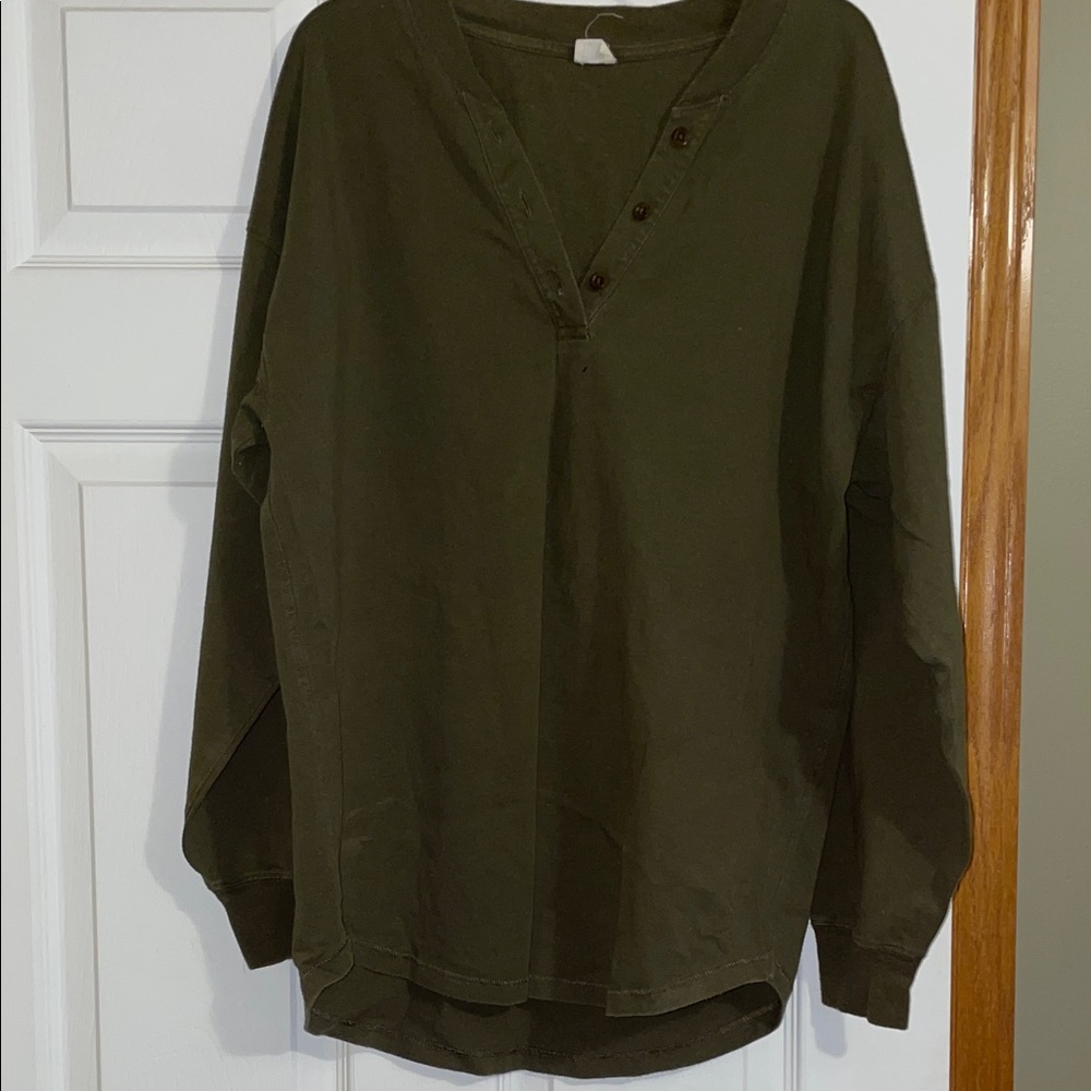 Wilfred Forest Green Long Sleeve Tee